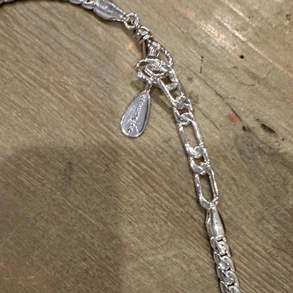 Jenny Bird Wallace Cuban Herringbone Silver Chain Necklace - Picture 6 of 6